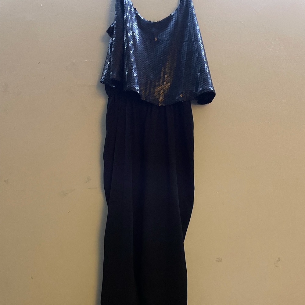 Black sequined romper